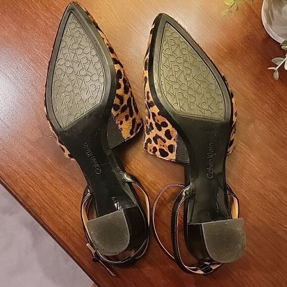 Calvin Klien leopard print mules - Picture 7 of 9